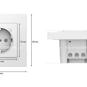 Aqara H2 EU | Ổ cắm âm tường thông minh , định mức điện 250 V