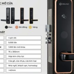 OSN-3382 | Khóa Thẻ Từ Khách Sạn 2 Tính Năng chống sao chép