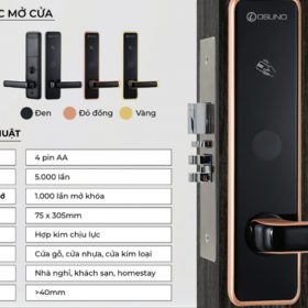 OSN-3382 | Khóa Thẻ Từ Khách Sạn 2 Tính Năng chống sao chép