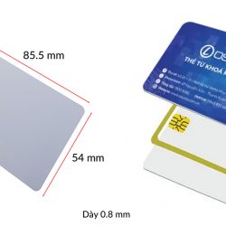 Thẻ từ Mifare RFID tần số 13.56 Mhz- Mifare Card màu trắng