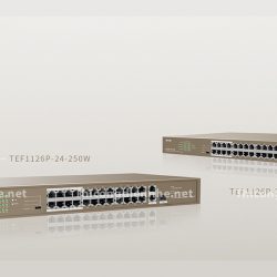 TEF1126P-24-250W | Switch PoE Tenda 24 cổng PoE Megabit Và 2GE Hoặc 1SFP