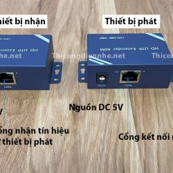 Bộ chuyển đổi HDMI-2 Lan 60m 1080P truyền xa 30m với cáp Cat6