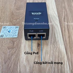 Adapter PoE Tenda PoE15F AF Cổng 100Mbps 48V cho WiFi