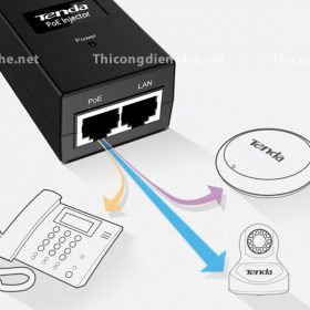 Adapter PoE Tenda PoE15F AF Cổng 100Mbps 48V cho WiFi