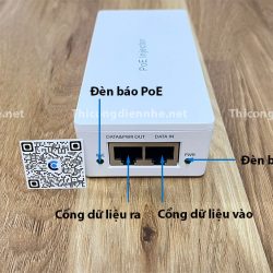 Adapter PoE Tenda PoE30G-AT Cổng Gigabit 51V cho WiFi